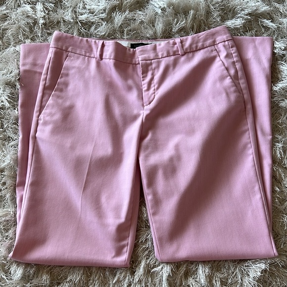 BANANA REPUBLIC Ryan Fit Ankle Crop Pant Pastel Pink Woman’s Trousers Size 4 - Picture 5 of 9